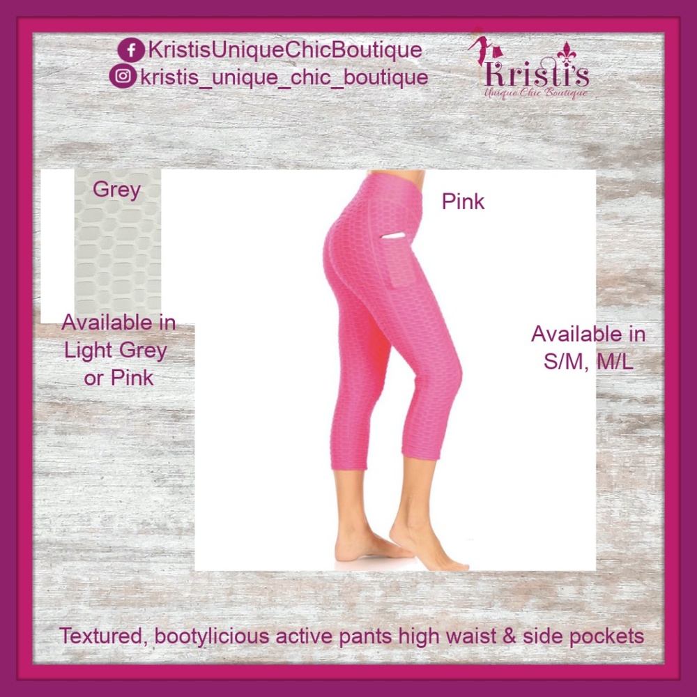 Hot item! Grey booty Capri leggings